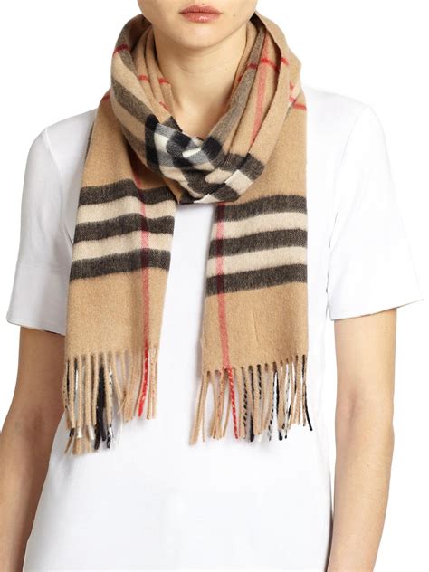 burberry classic check cashmere scarf